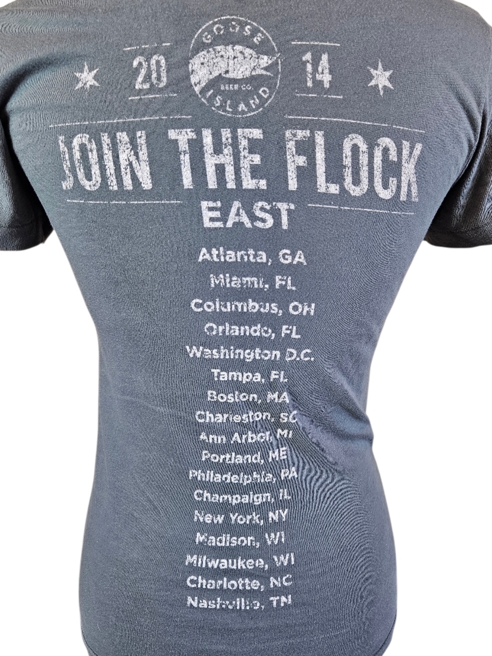 Goose Island "Join The Flock" Graphic Tee - Slate Grey - Picture 5 of 6